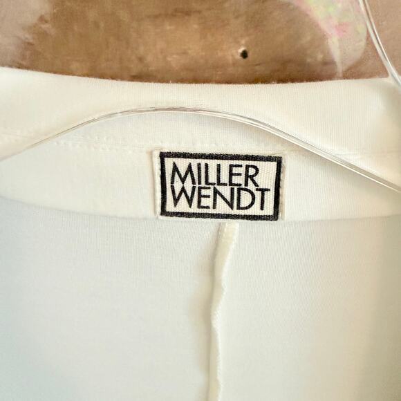 Miller Wendt Ponte Knit Open Blazer Coatigan Women's Size Large - Picture 3 of 5